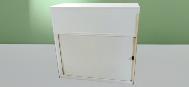 Steelcase - Sideboard- / Raumteiler - weiß-grau - 3-OH - 120x117