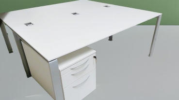 K+N - Schreibtisch - weiß - 180x90