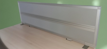 Steelcase - Trenn- / Akustikwand - grau - 160 cm