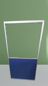 Trennwand - blau-Glas - 80 x 160