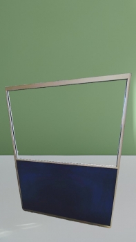 Trennwand - blau-Glas - 120 x 160