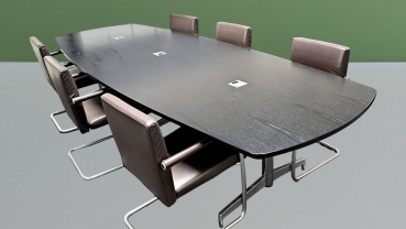 Vitra - Konferenztisch - schwarz - 10 Personen - 320x120