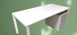 Steelcase - Schreibtisch - weiß - 160x80