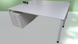 blaha - Schreibtisch - lichtgrau - 180x80