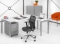 Preview: NEUWARE - Q-BIC - Winkelschreibtisch - Gestell- / und Plattenfarbe wählbar - 180x160