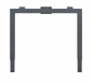 Preview: NEUWARE - Q-BIC - Winkelschreibtisch mit Container - Gestell- / und Plattenfarbe wählbar - 200x180