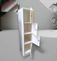 Preview: CP - Garderoben- / Schließfachschrank - weiß - 4 Fächer - 40x50x180