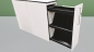 Preview: Assmann - Apothekerschrank - weiß - 80-152x118