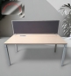 Preview: Steelcase - Schreibtisch - Ahorn - Sichtschutz - 160x80