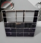 Preview: USM Haller - Aktenschrank - schwarz - 5-OH - 200x35x179