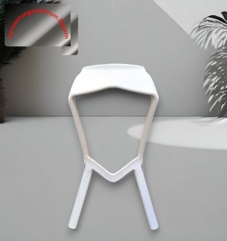 Miura - Barhocker - weiß - stapelbar