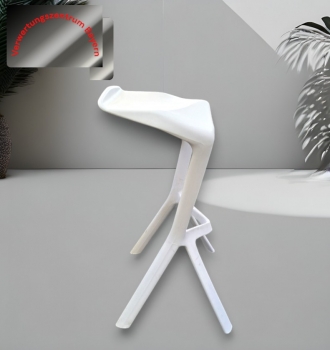 Miura - Barhocker - weiß - stapelbar