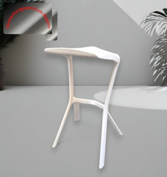 Miura - Barhocker - weiß - stapelbar