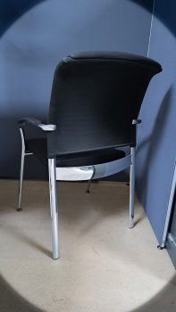 Preview: Interstuhl - Stuhlset - 2 x Besucherstuhl - schwarz