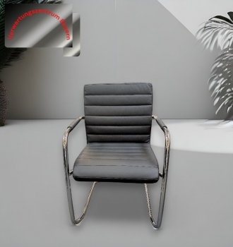 Hausmarke - Besucherstuhl- / Freischwinger - schwarz