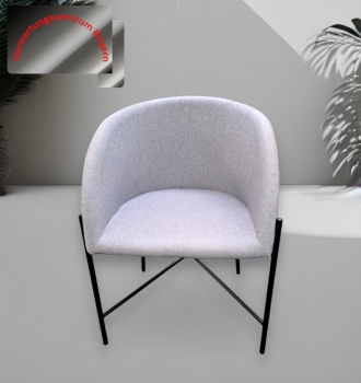 Besucher- / Konferenzstuhl - graublau