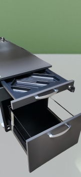 Wini - Rollcontainer - anthrazit - 3 Auszüge