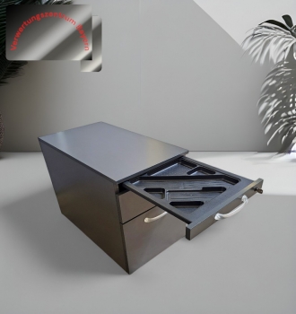 Preview: Steelcase - Rollcontainer - anthrazit - 3 Auszüge