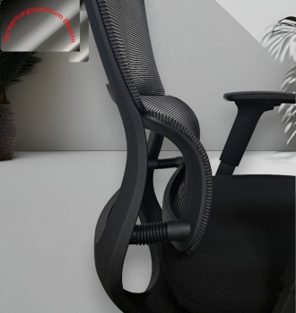 Bürodrehstuhl - schwarz - schwarz - Netz