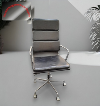 Replica - EA 219 Soft Pad - Drehstuhl - Leder - schwarz