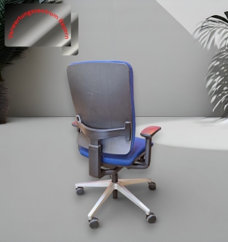 Preview: Steelcase - Drehstuhl - blau