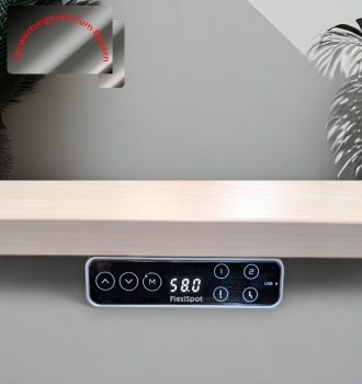 Preview: NEUWARE - Schreibtisch - elektrisch - Ahorn - 160x80