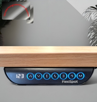 Preview: Neuware - Schreibtisch - elektrisch - Ahorn - 160x80