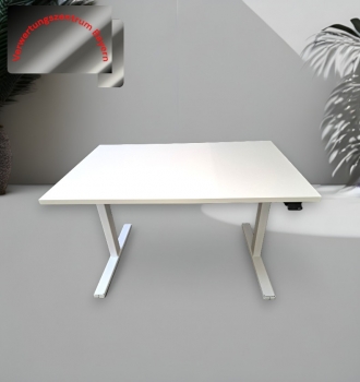 Linak - Schreibtisch elektrisch höhenverstellbar - weiß - 120x80