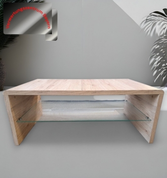Couchtisch- / Beistelltisch - Holzoptik - 100x59x40