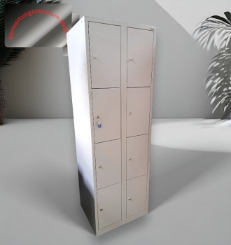 Blitz - Garderoben- / Schließfachschrank - grau - 10 Fächer - 60x180