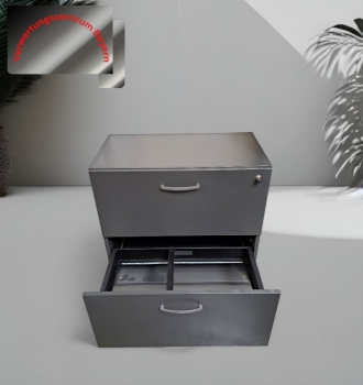 Haworth - Hängeregisterschrank - anthrazit - 2 Auszüge - 80 x 78