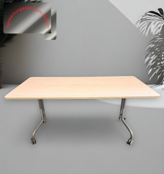 Klapp- / Schulungstisch - mobil - Ahorn - 160x80
