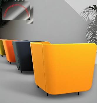 Preview: Brunner - Cellular - Schreibtisch- / Arbeitsplatz - Sicht- / Schallschutz - gelb