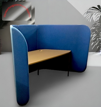 Preview: Brunner - Cellular - Schreibtisch- / Arbeitsplatz - Sicht- / Schallschutz - blau
