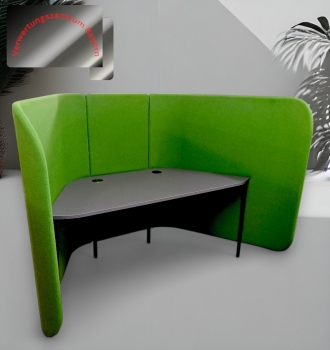 Preview: Brunner - Cellular - Schreibtisch- / Arbeitsplatz - Sicht- / Schallschutz - grün