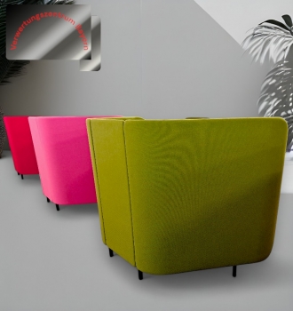 Preview: Brunner - Cellular - Schreibtisch- / Arbeitsplatz - Sicht- / Schallschutz - grün