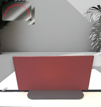 Trennwand- / Sichtschutz . grau-rot - 80 cm