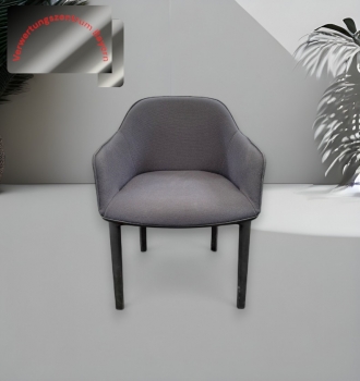 Vitra - Softshell - Besucherstuhl- / Loungesessel - anthrazit