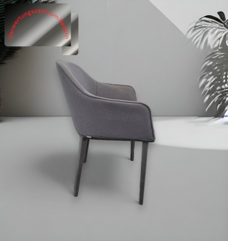 Vitra - Softshell - Besucherstuhl- / Loungesessel - anthrazit