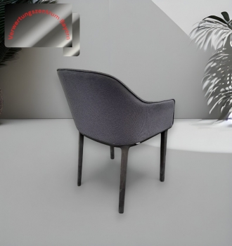 Vitra - Softshell - Besucherstuhl- / Loungesessel - anthrazit