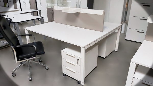 Vitra - WorKit - 2-er Arbeitsplatz - weiß - 160x160