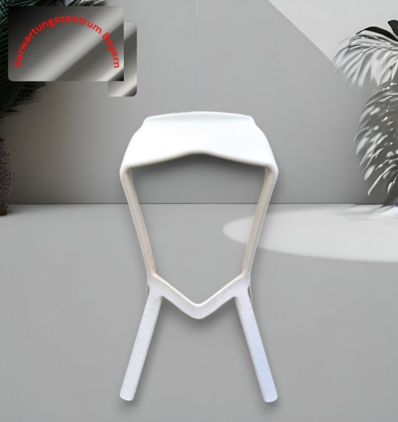 Miura - Barhocker - weiß - stapelbar