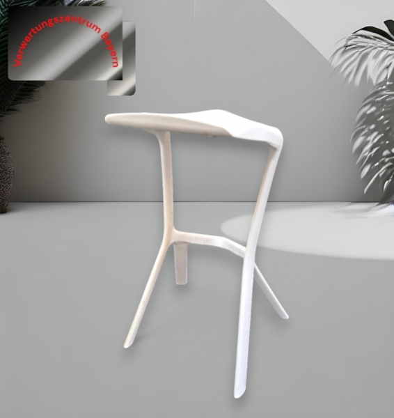 Miura - Barhocker - weiß - stapelbar