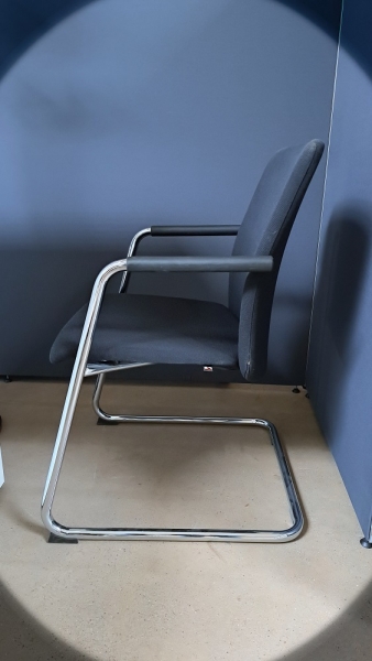 K+N - Stuhlset - 2 x Besucherstuhl - schwarz