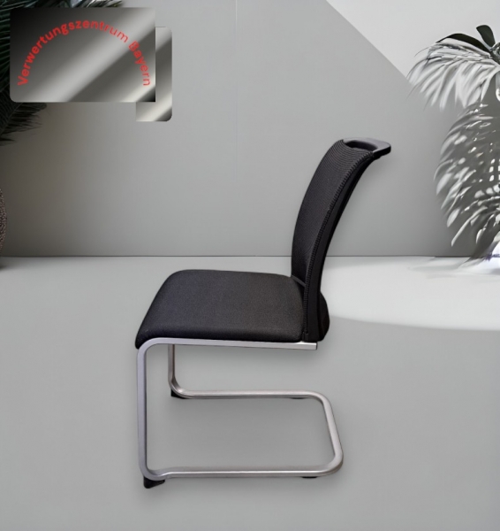 Steelcase - Freischwinger - stapelbar - schwarz