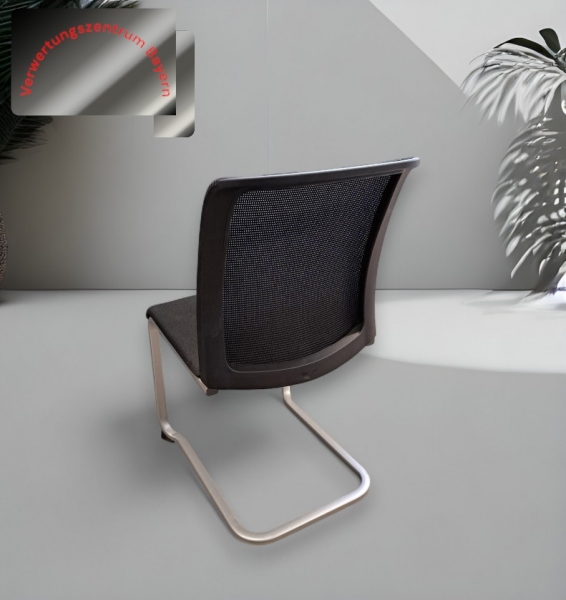 Steelcase - Freischwinger - stapelbar - schwarz