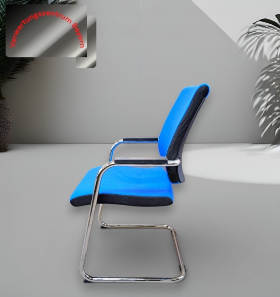 Sedus - Black Dot - bd-233 - Freischwinger - Besucherstuhl - hellblau