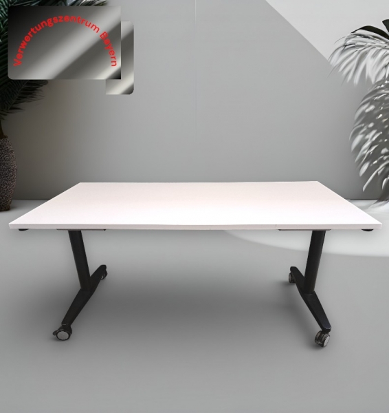VS - Besprechungstisch - Klapptisch - mobil - weiß - 160x80