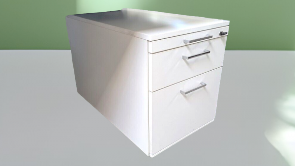 K+N - Rollcontainer - 3 Auszüge - weiß