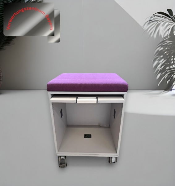 Steelcase - Flexbox - mobil - Sitzkissen - grau-lila